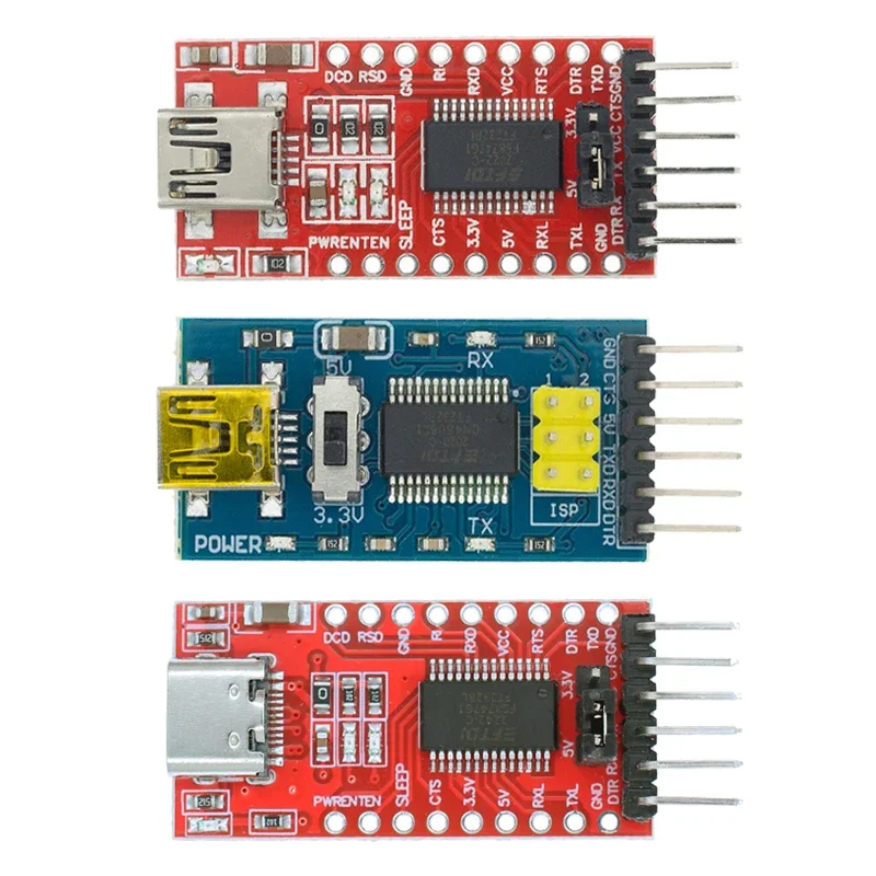 

FT232RL FT232 FTDI USB 3.3V 5.5V to TTL Serial Adapter Module for A- rduino Mini Port