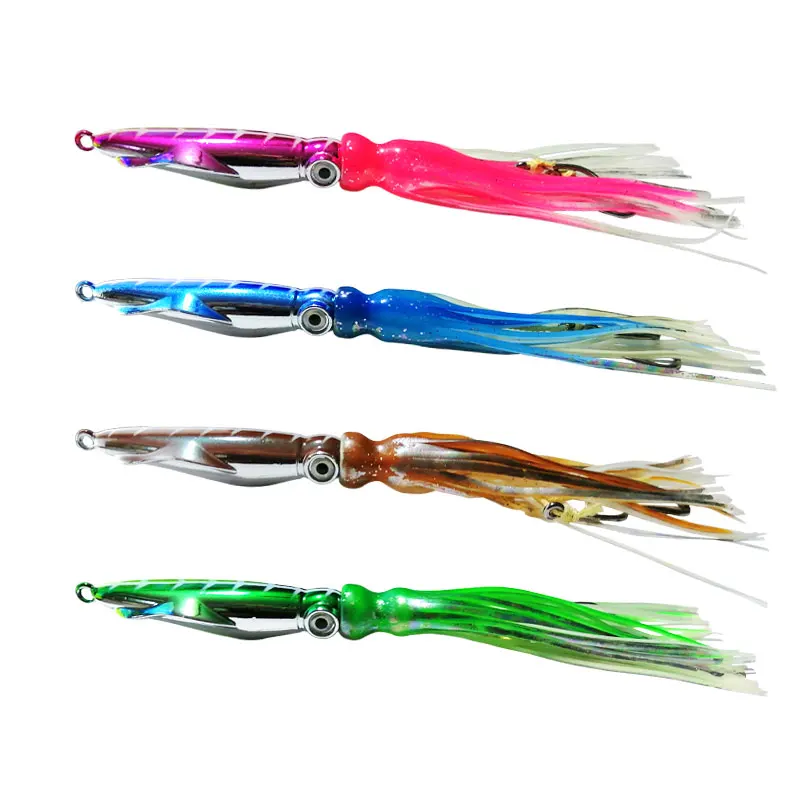 

AS 1PC Slow Pitch Jig Inchiku Wire Bait Metal Head Octopus Skirt Fishing Jigging Lure 60g100g120g150g200g Artifial Pesca Leurre
