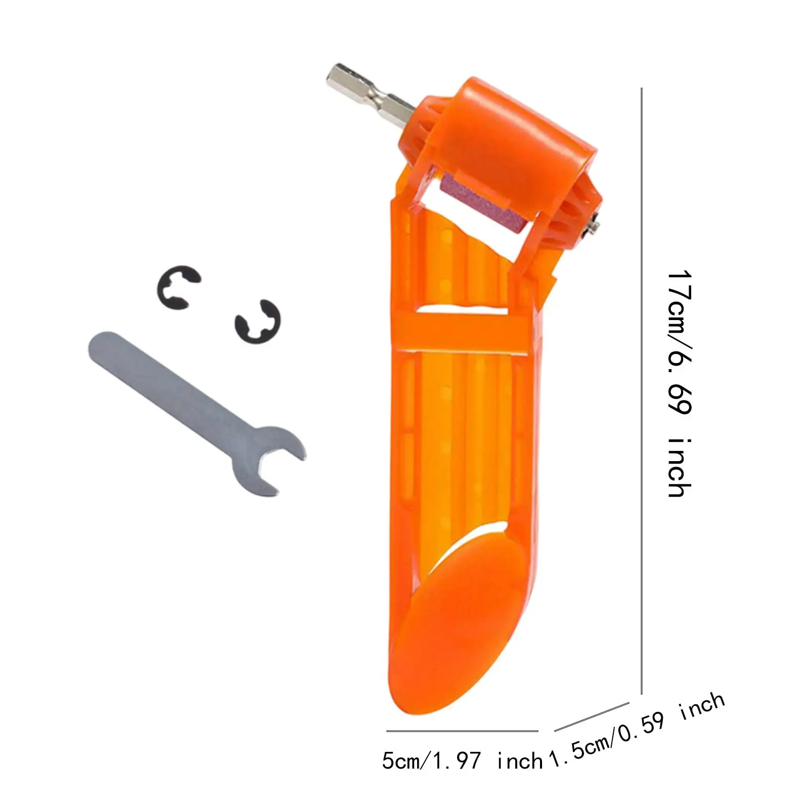 Drill Sharpener, Twist Grinder, Inch Hex Shank Drill Polishing Tool,