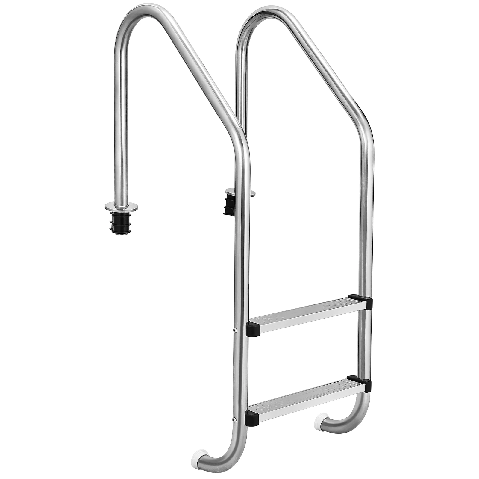 Swimming Pool Ladder 4-Step In-Ground Stainless Steel Step for Indoor/Outdoor Pool Heavy Duty Non-Slip Ladder Easy Assembly