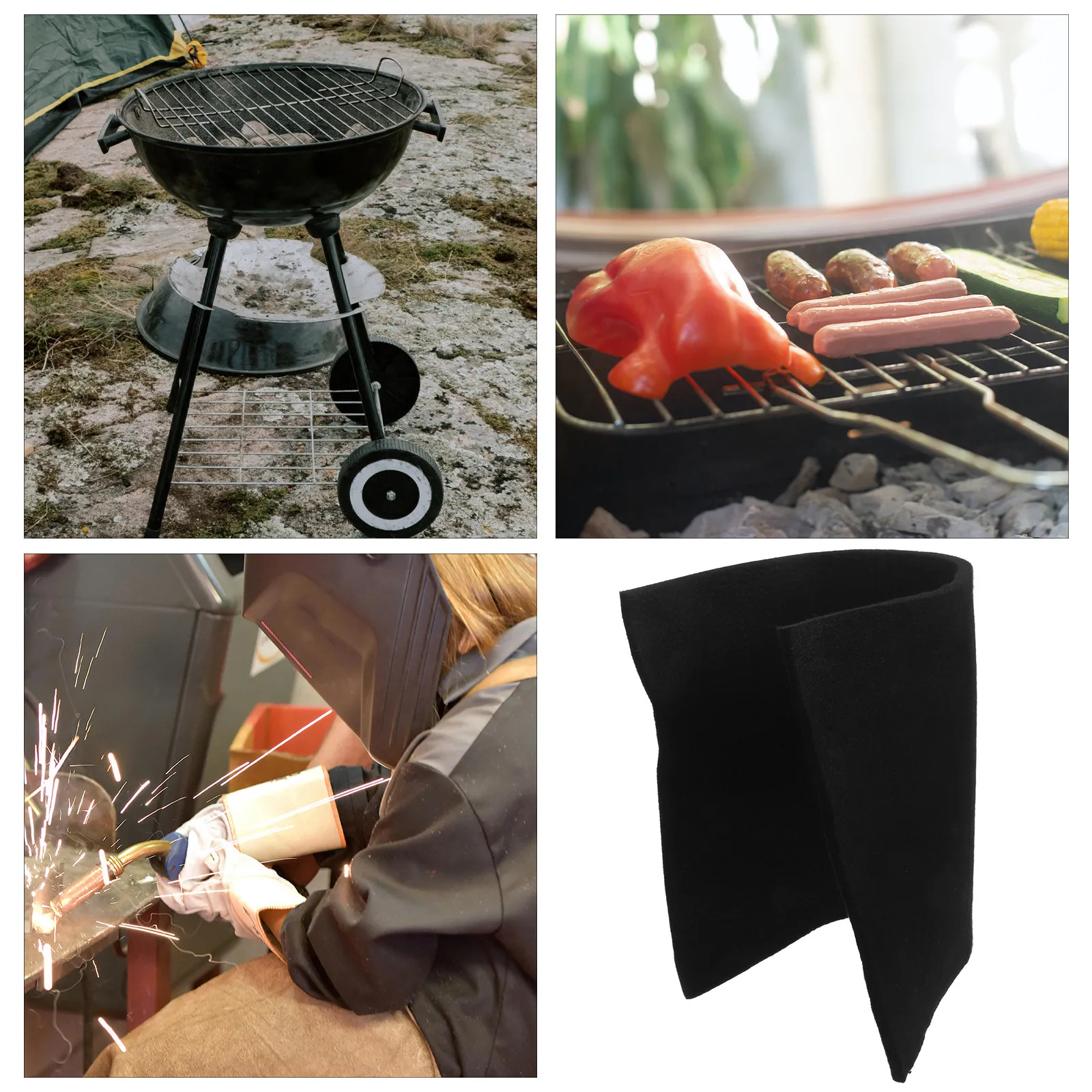 

Welding Blanket Fireproof Heat Resistant Fire Retardant Mat Soldering Protection Fireproof Mat for Outdoor Welding Safety