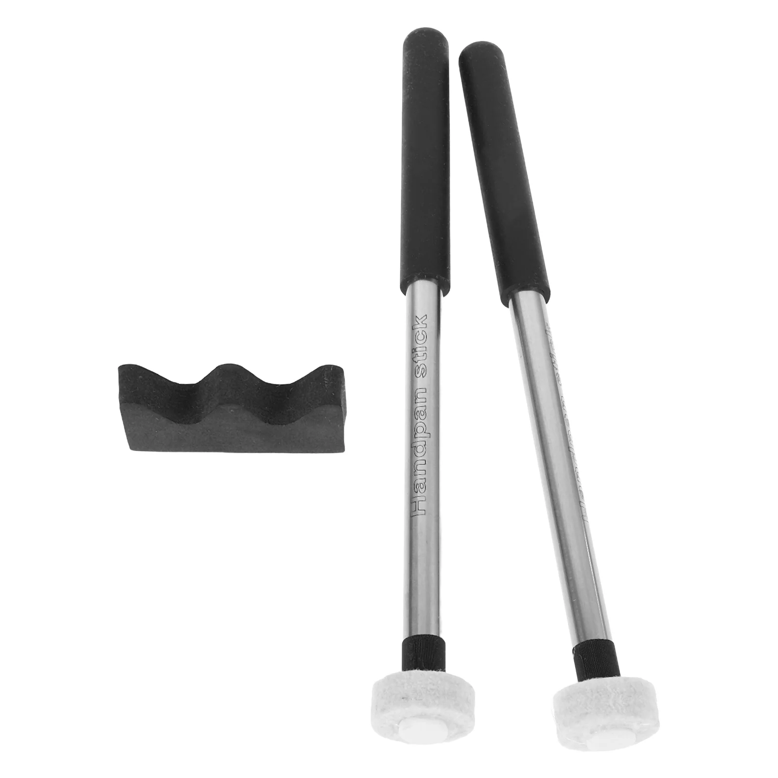 

2Pcs Textured Nonslip Design Felt Head Tongue Drum Mallets Versatile Use Portable Musical Instrument Drumsticks
