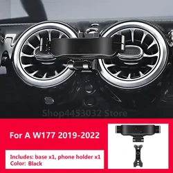 Gravity Car Accessories Phone Holder For Mercedes Benz A Class W177 A35 Paired With A Special Bracket Base 2019-2022