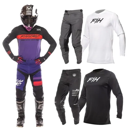 Imagen 2 del producto Conjunto de equipo de Motocross FH, conjunto de Jersey MX de cambio superior, ropa de carrera ATV, Kits de Moto Enduro, traje de motocicleta todoterreno, 2026