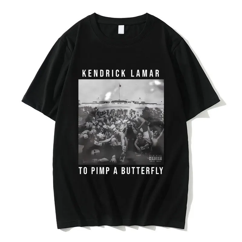 

Vintage Rapper Kendrick Lamar To Pimp A Butterfly Album Graphic T-shirt Men Hip Hop Oversized Tshirt Male Fashion Brand T Shirts