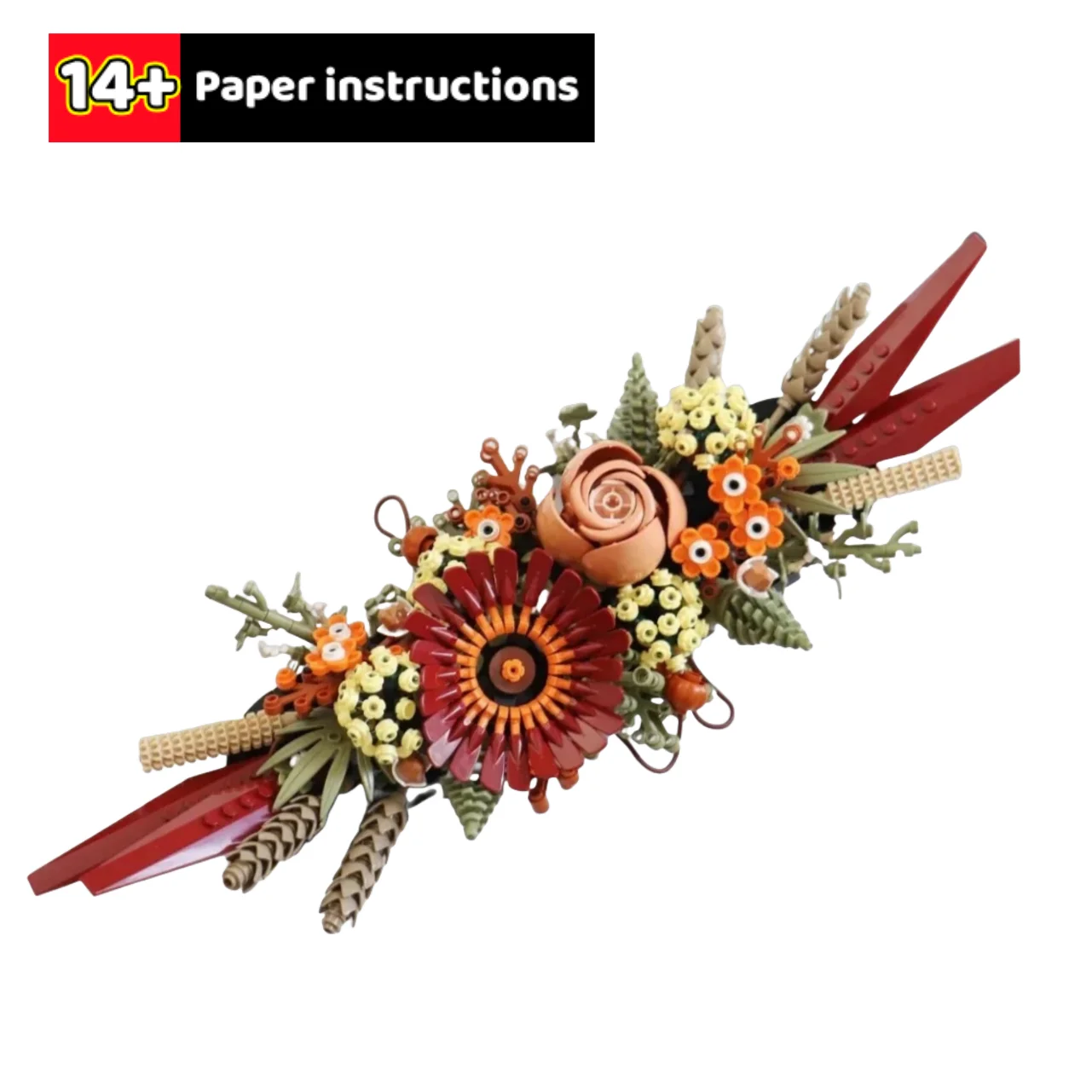 

812 шт. MOC строительные блоки вечный цветок 10314 ремесленные технологии кирпичи день рождения Рождество праздник DIY подарки игрушки для взрослых