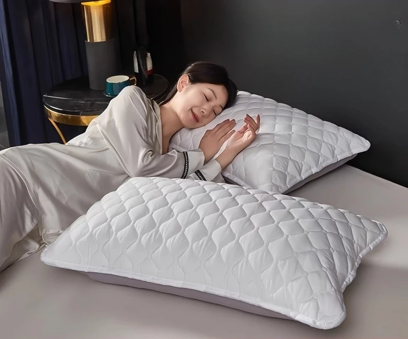 

2pcs Hotel Pillow Core Protective Cover Isolation Pillowcase Anti-dirty and Sweat-proof Detachable Wash Anti-mite Pillow Case