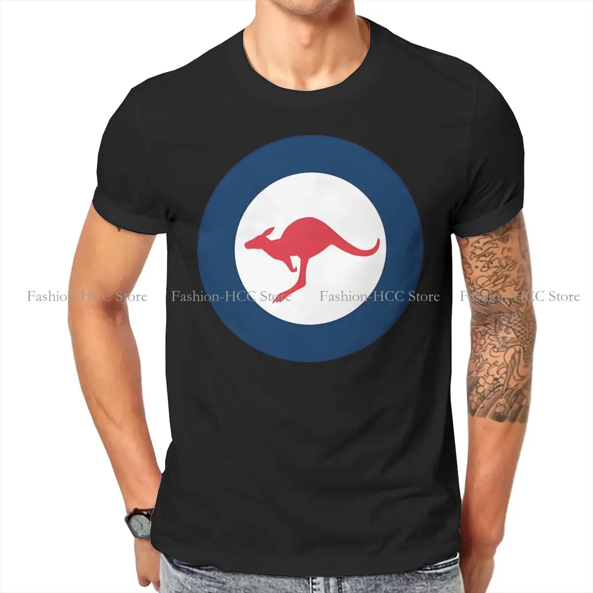 Blue Harajuku TShirt Australian Kangaroo Style Tops Comfortable T Shirt Men Short Sleeve Special Gift Idea