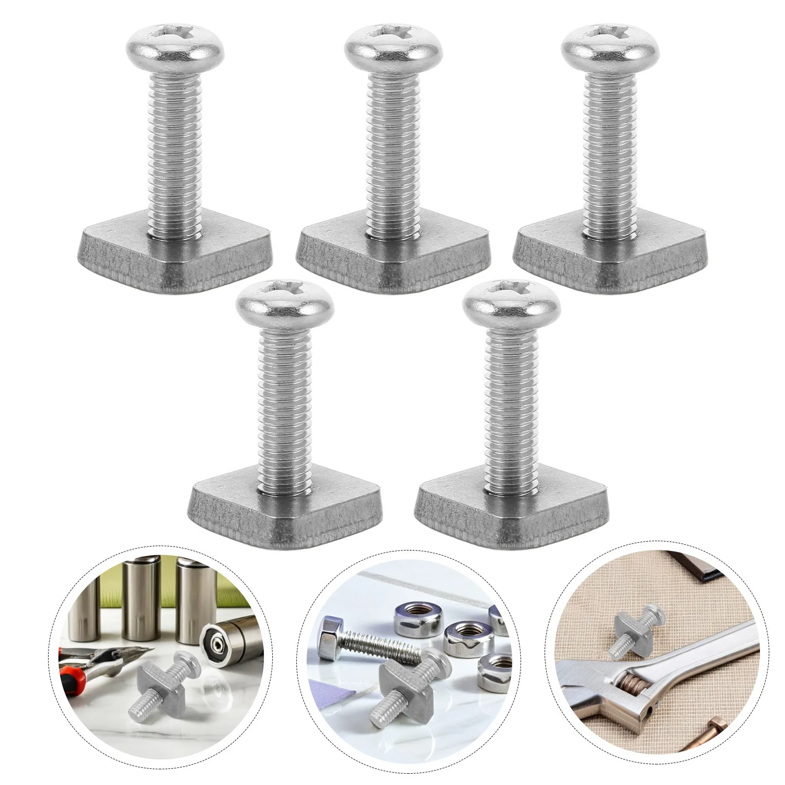 

5Pcs Corrosion Resistant Stainless Steel Surfboard Tail Fin Screws Universal Fit for Sup Paddleboard Longboard Surf Fin Set