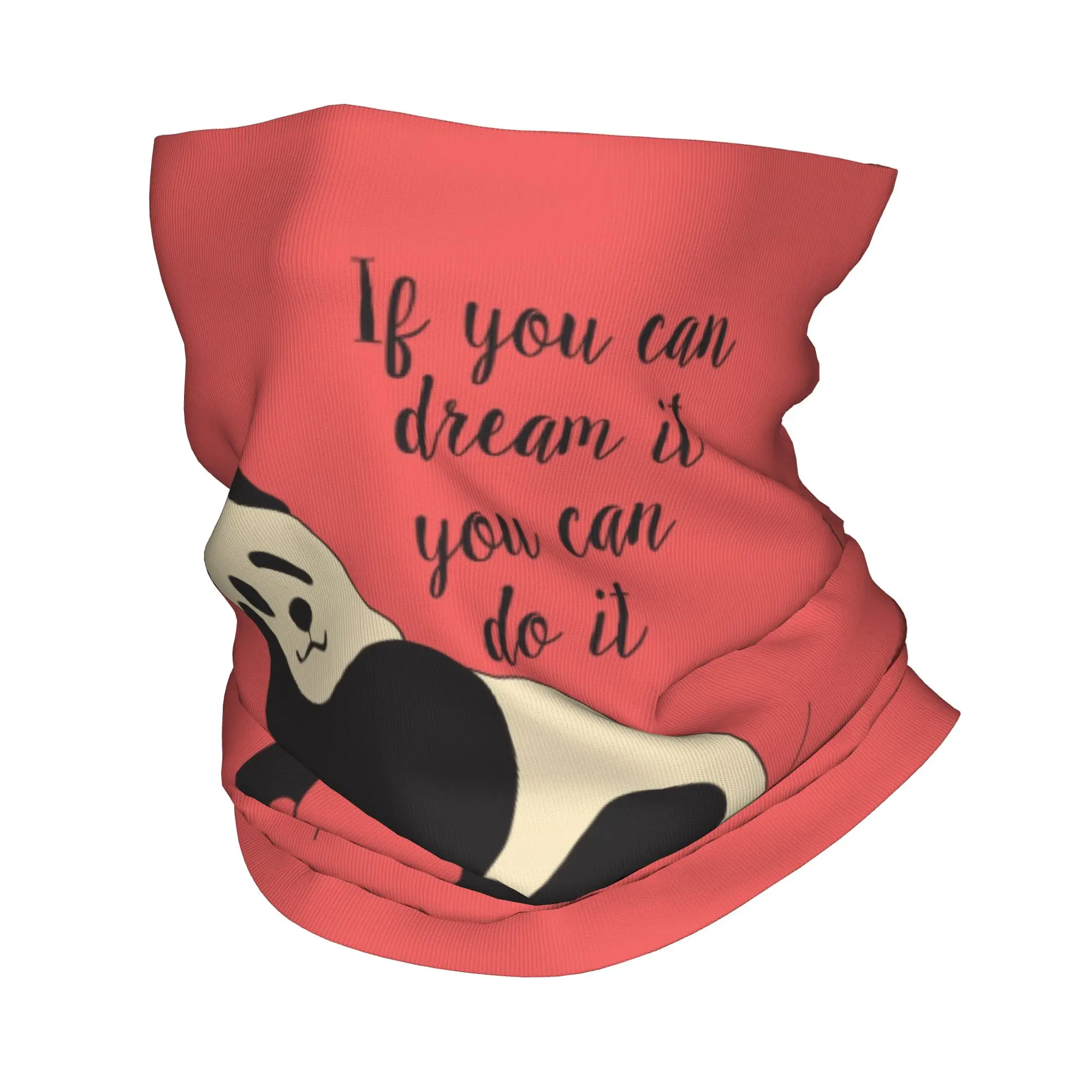 

Custom Cute Panda Dream Bandana Neck Gaiter Windproof Face Scarf Cover Women Men Animal Cartoon Headwear Tube Balaclava