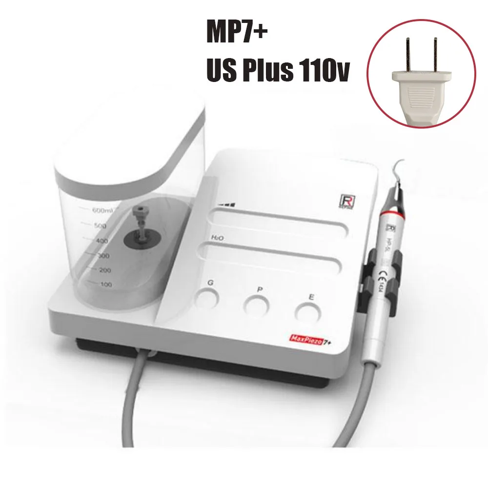 Dental Ultrasonic Piezo 7+ Scaler Endo Scaling Teeth with LED Water Bottle for Periodontics Detachable Handpiece Maxpiezo 7 Plus