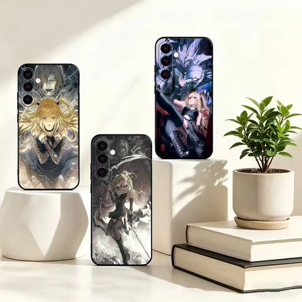 Anime D-Death Note M-Misa Amane  Black Soft Silicone Phone Case for Samsung A73 A72 A53 A52 A32 A31 A22 A21 A20