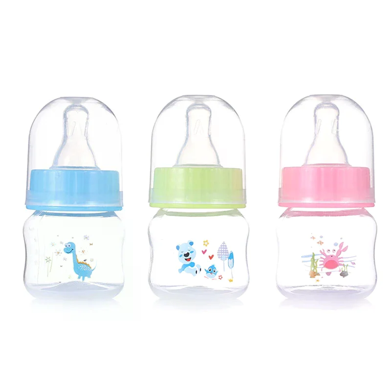 50ML Baby Newborn Mini Portable Feeding Nursing Bottle BPA Free Safe Infant Nursing Nipple Care Feeder Fruit Juice Milk Bottles