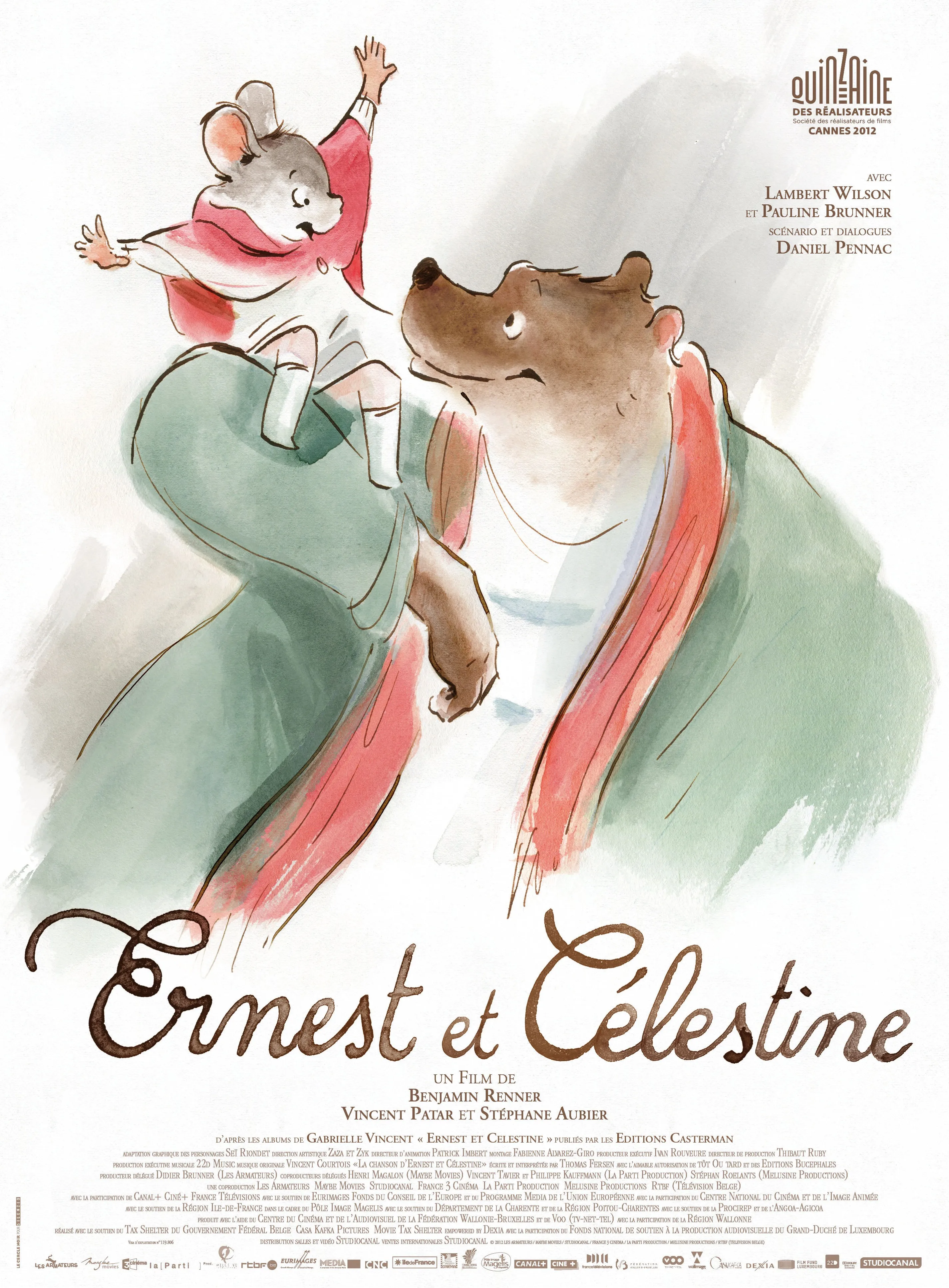 Movie Ernest & Celestine Poster Prints Wall Sticker Home Decor Bar Cafe Art Painting