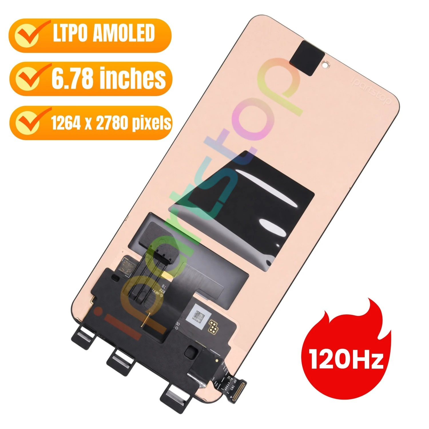 iParts Replacement New Display for Realme GT7 5G RMX5061 Neo7 SE 120Hz LTPO AMOLED Touch Screen Digitizer Assembly OEM Tested