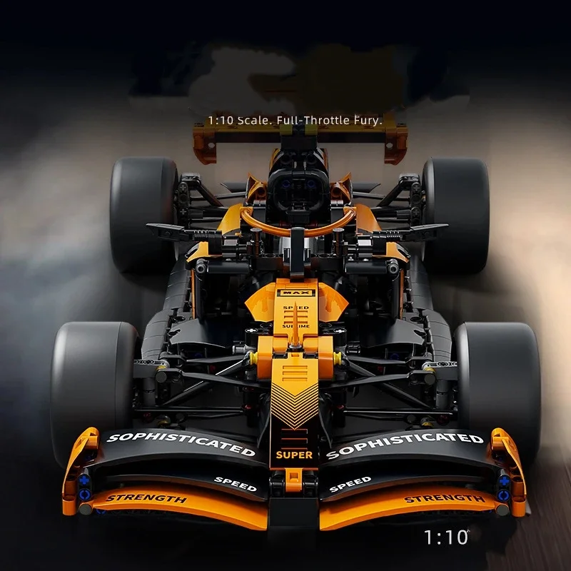 1100PCS MOC Super Racing 1:10 Racing Driver Formule Bouwsteen Technische Afstandsbediening Verlichting Racing F1 Speelgoed Kinderen DIY Gift