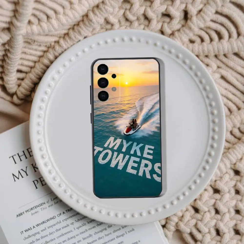 M-Myke T-Towers 2025 Phone Case For Samsung Galaxy A73,91,80,72,51,53,52,71,22,5G,Note,J7,8,9 Soft Black Cover