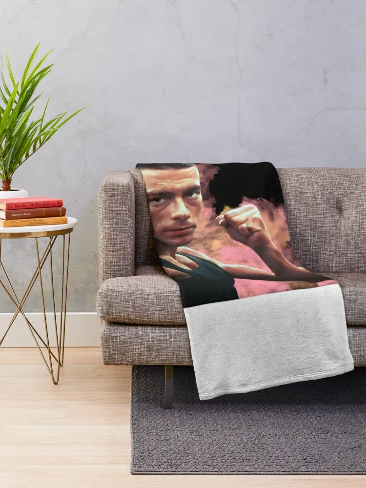 jean claude van damme Throw Blanket Blanket Sofa bed plaid