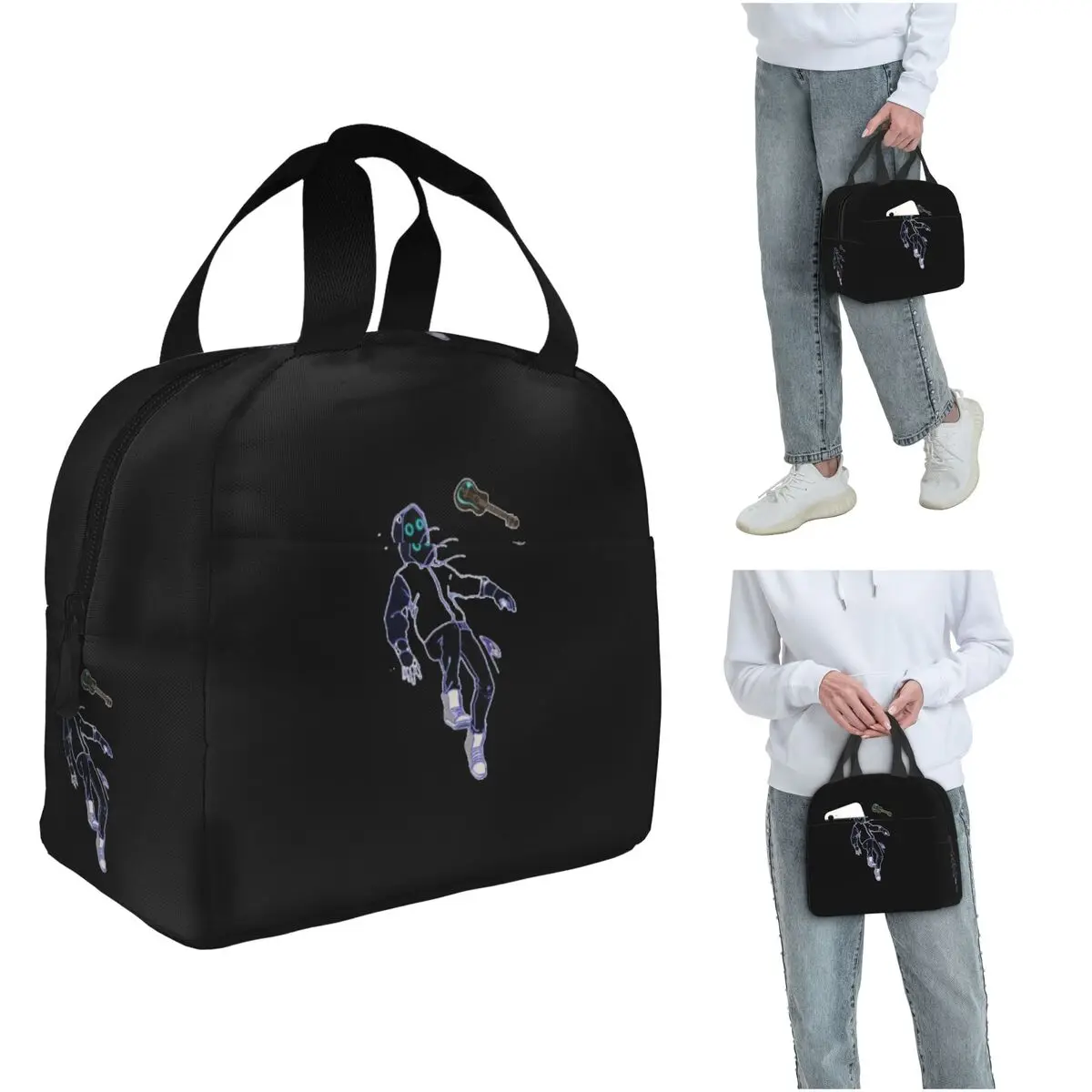 Boywithuke Concert Insulated Lunch Bag for Women Children Portable Food Boxes Thermal Lunch Box Tote