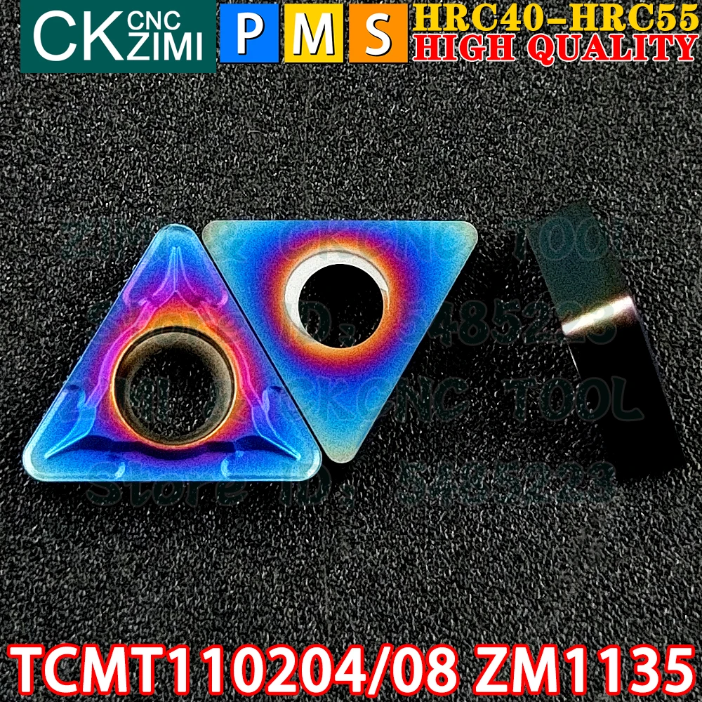 TCMT110204 ZM1135 TCMT110208 ZM1135 TCMT21.51 TCMT21.52 Inserti in metallo duro Inserti per tornitura interni esterni Utensili Utensili da taglio per tornio in metallo CNC TCMT 1102 TCMT1102 Strumenti di falegnameria