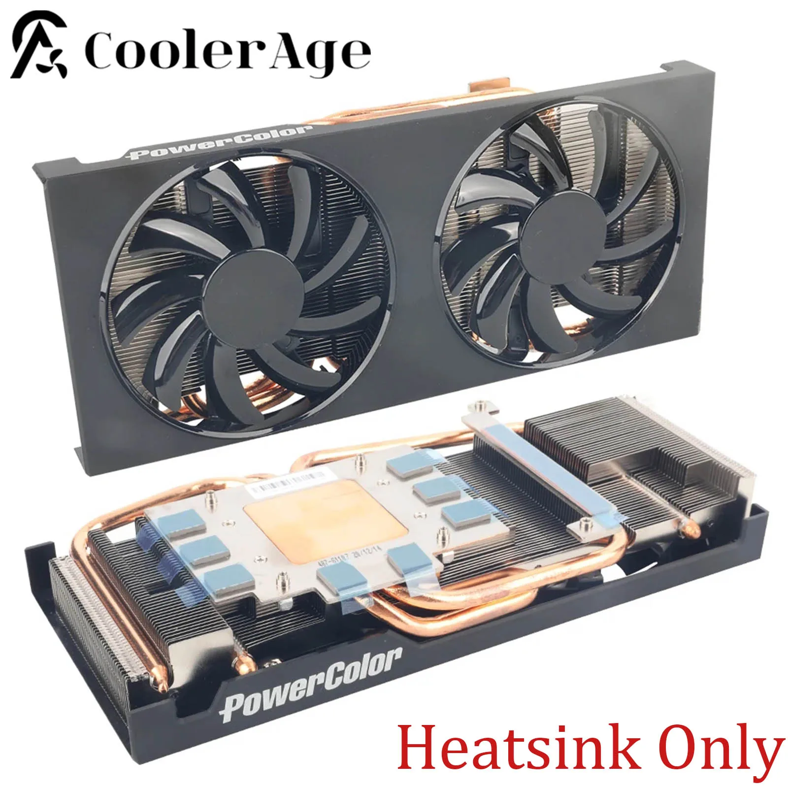 

Новый оригинальный сменный радиатор видеокарты для PowerColor RADEON RX 5500 5700 6600 6700 XT 6600 6700 без видеокарты