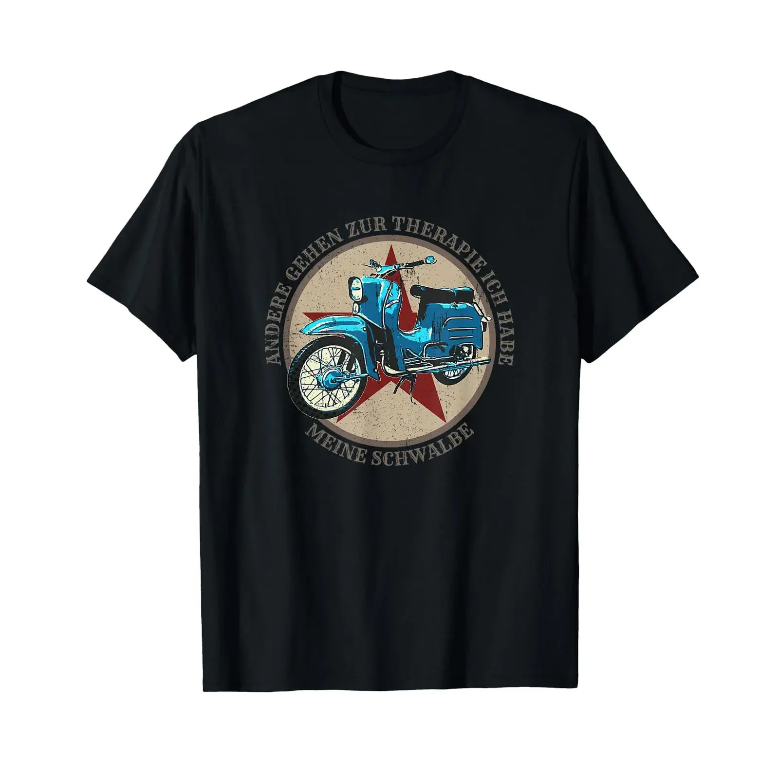 Camiseta Schwalbenfahrer Schwalbe GDR Moped Design, estilo vintage, cómoda, unisex, elegante, ligeramente a la moda, informal