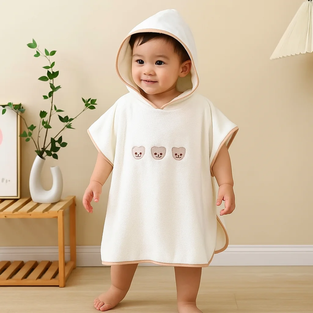 

Детское банное полотенце, уютное бархатное банное полотенце, мягкое на ощупь, с мультяшными животными, спальная пленка для малышей, впитывающее пеленальное одеяло, время ванны