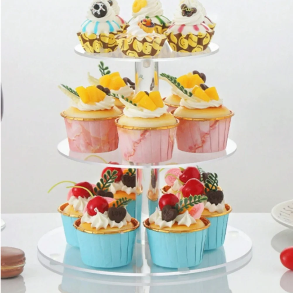 

Multi Tier Transparent Acrylic Cake Stand with 3 Tier and 4 Tier Removable Design for Cakes and Sweet Displays
