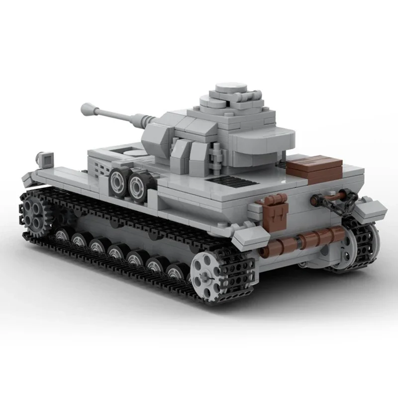 Militaire Tank Model Moc Gebouw Bakstenen Panzerkampfwagen Iv Technologie Modulaire Blokken Geschenken Kerstspeelgoed Diy Sets Assemblage