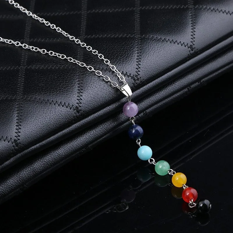 

Beads Women's Necklace Colorful Bohemian Fashion Jewelry Faux Pearl Simple Personality Pendant Valentine's Day Gift Wholesale