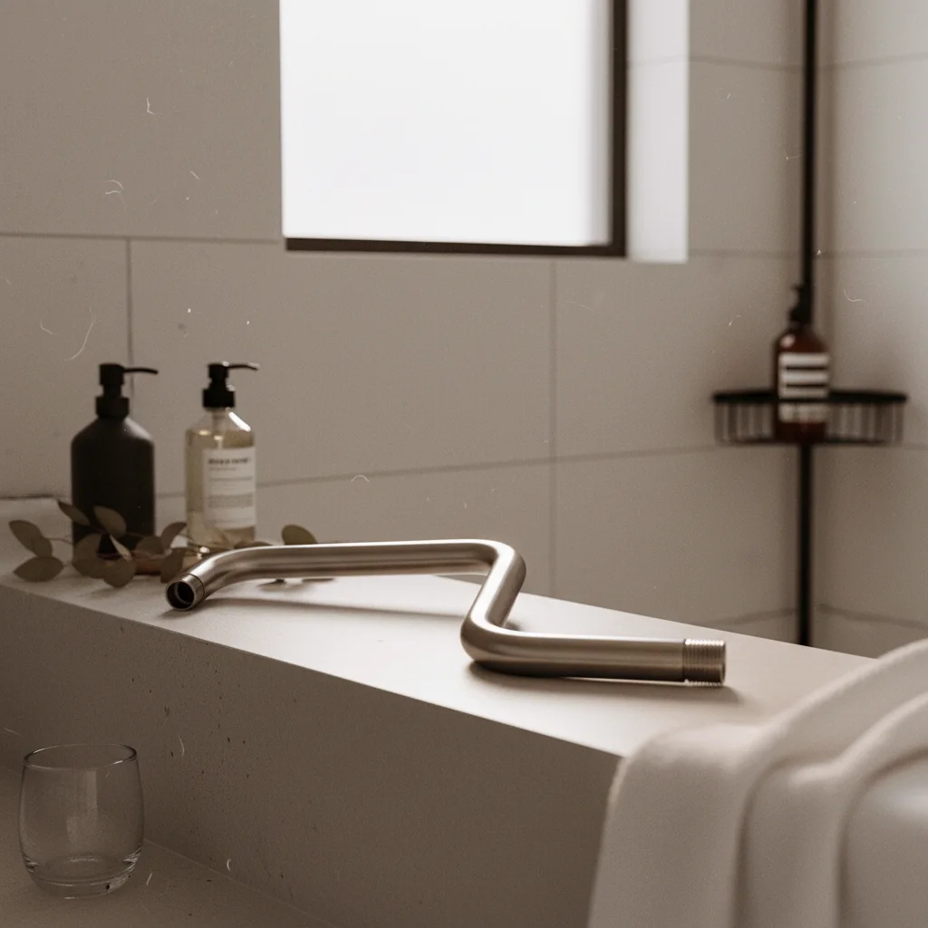 

Z-Shaped Shower Arm 90-Degree Angle Bent Shower Arm Bathroom Fixture Decorative Cover Corrosion Resistant
