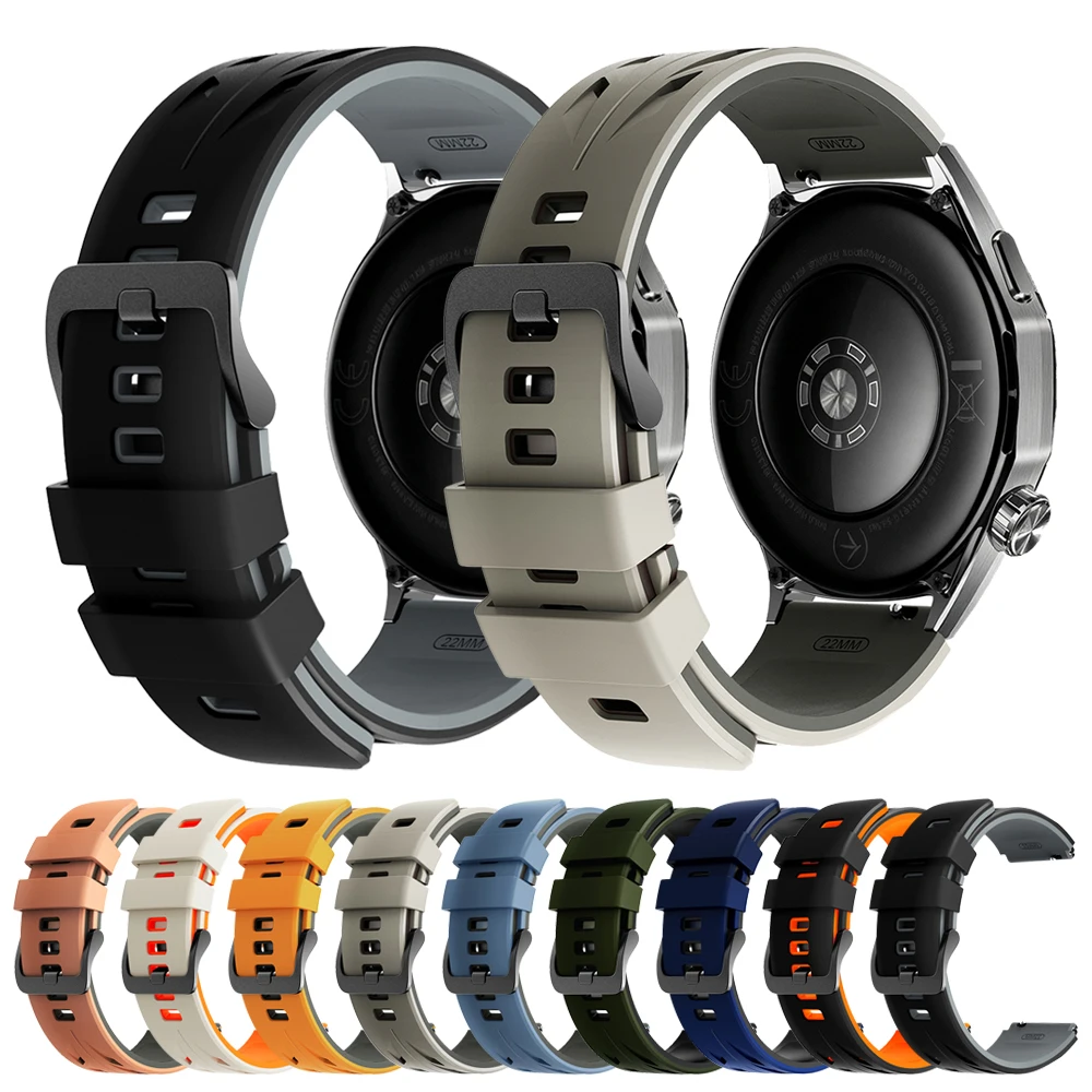Für AMAZFIT BALANCE 2 BIP 6 GTR 4 3 2 2E Silikonarmband für Huami Amazfit Active Max 48mm Cheetah Pro Armband 22mm Ersatzband