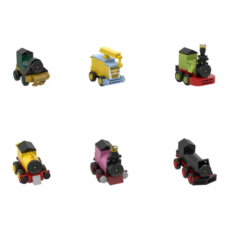 

435 шт. MOC Creative Expert City Track Train, набор строительных блоков, мультяшный аниме, модель мини-поезда, собранные игрушки для мальчиков, детский подарок