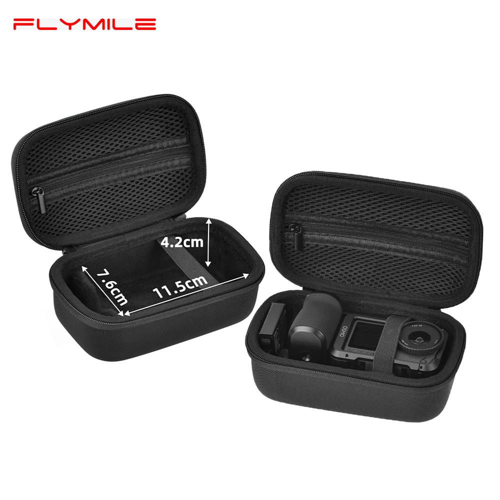 Flymile Kamera Bluetooth-Griff Tragetasche für DJI Action 6/5/Insta360 Ace Pro 2 Bluetooth-Griff Aufbewahrungstasche Kamera-Zubehör
