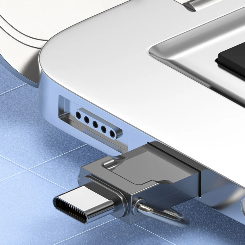 DM USB 2.0 100 MB/S USB 플래시 드라이브, 금속 가죽 펜 드라이브, C타입 자동차 USB 방수 메모리 스틱 펜 드라이브, 64GB