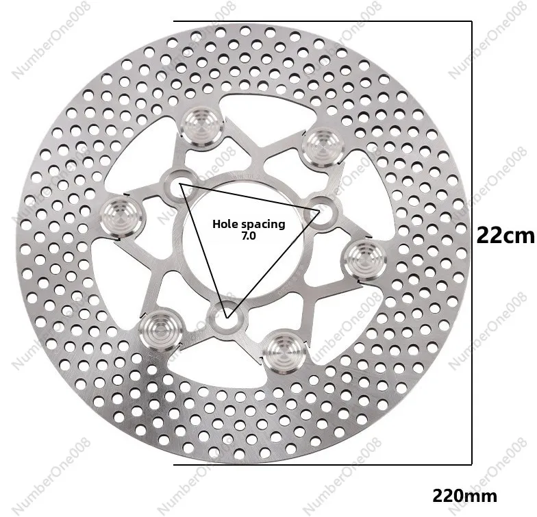 

Универсальный плавающий тормозной диск из кованой стали для моделей электрических скутеров N1S M2 UQI C90 E200P