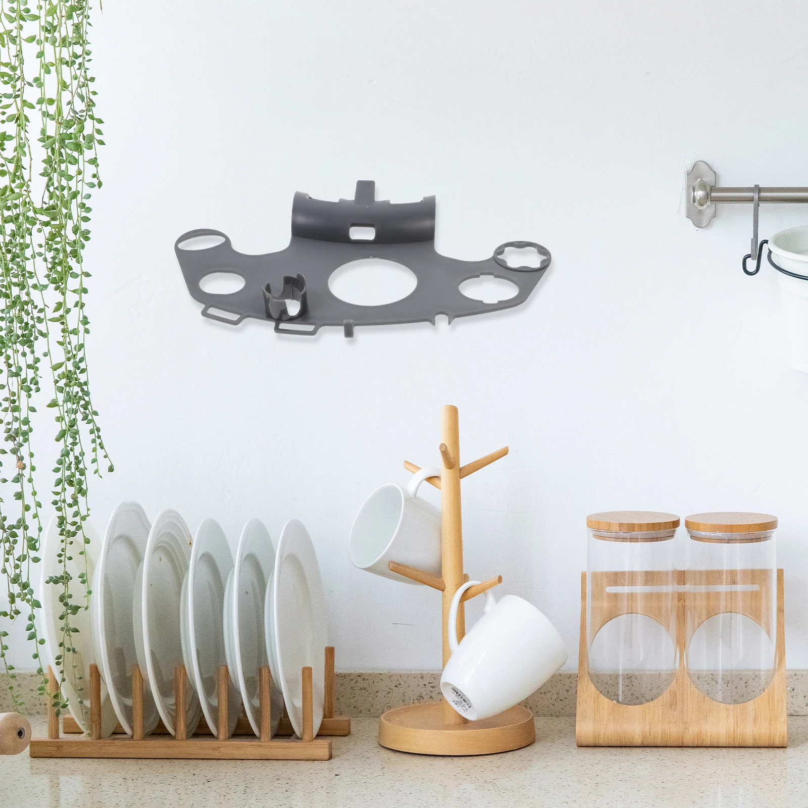 

Shelf Storage Rack Holder For Cooking Machine Utensil Food Processor Cabinet Organizer Shelf Abs Material Space-Saving