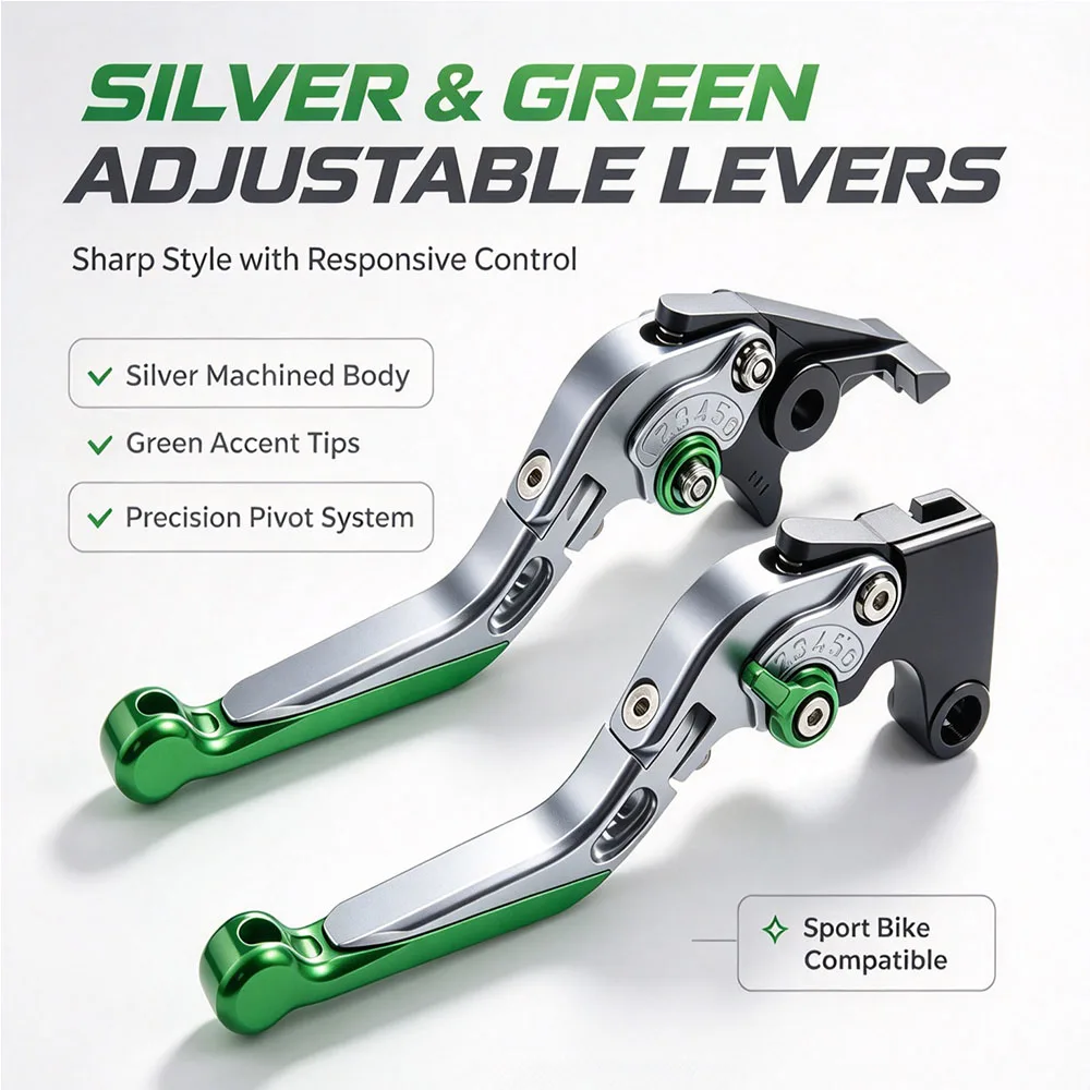 For Kawasaki GPZ500S EX500R Ninja EX 500 R GPZ 500 S 1990-2009 Motorcycle CNC Folding Extendable Brake Clutch Levers Set
