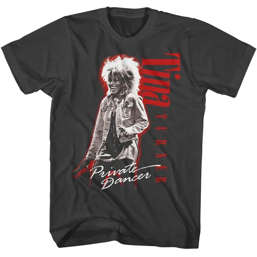 Camiseta Tina Turner Private Dancer Smoke, camiseta de verão masculina e feminina, solta e respirável