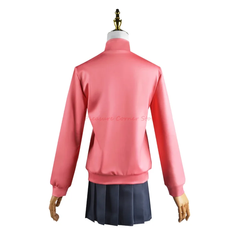 نيني 2025 أنيمي تأثيري حلي Bocchi الصخرة Gotou Hitori مشبك شعر الباروكات JK موحدة الوردي سترة تنورة شعر مستعار البدلة H #6