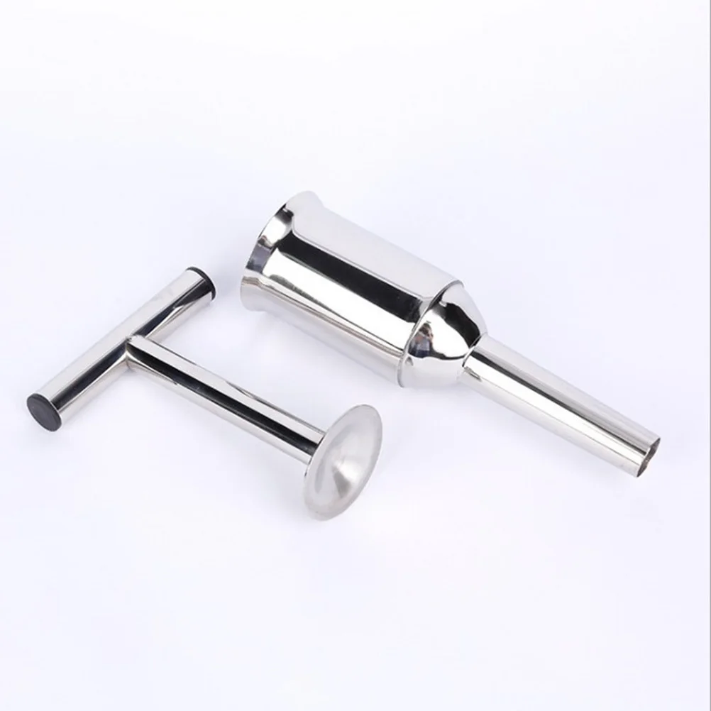 

Stainless Steel Filler Tube Heavy Duty Sausage Stuffer For Meat Bags Ground Beef Pork Turkey Kitchen Use Sausage
