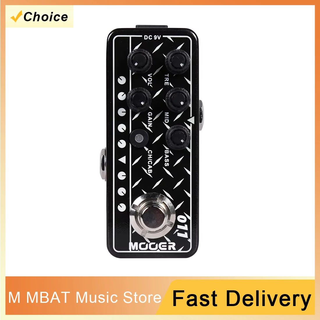 MOOER 011 CALI-DUAL تأثير الجيتار دواسة الرقمية Preamp 3-Band EQ مايكرو Preamp دواسة صحيح الالتفافية أجزاء الغيتار الملحقات