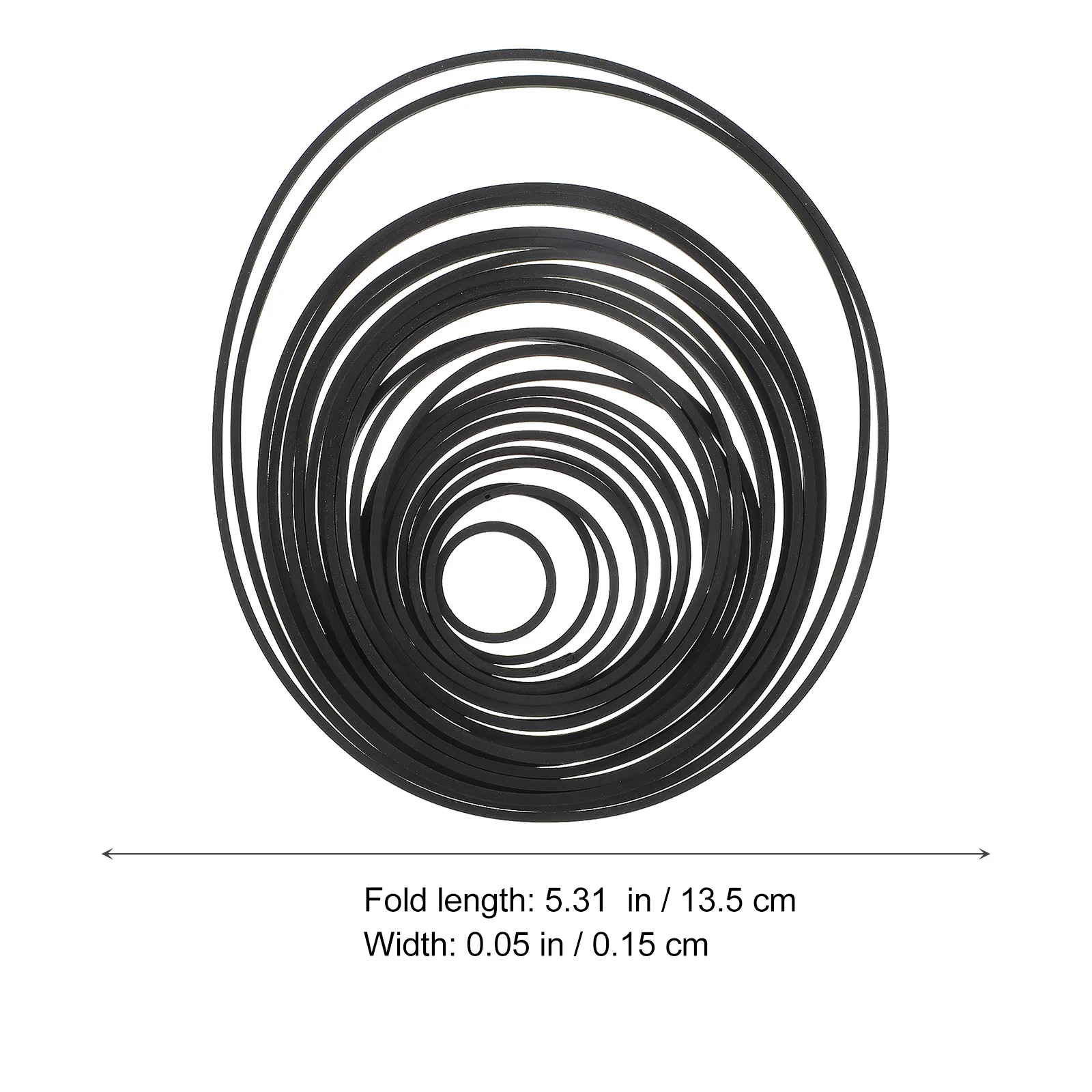 Rubber Belt For Recorder Cassette Machine Repair Dvd Drive Maintenance Flat Common Belt Replacement Durable Elastic Smooth