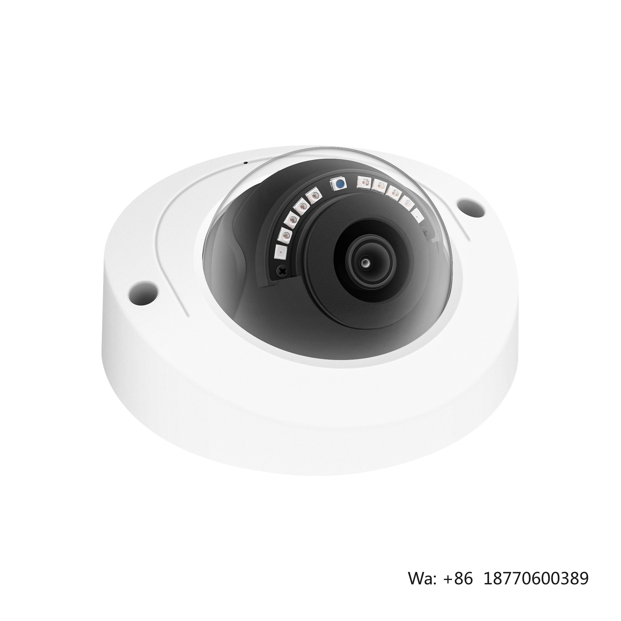 Vandal-Proof 4MP PoE IP Camera for Home Security, 2.8mm Wide Angle, Audio & Video Recording Surveillance System