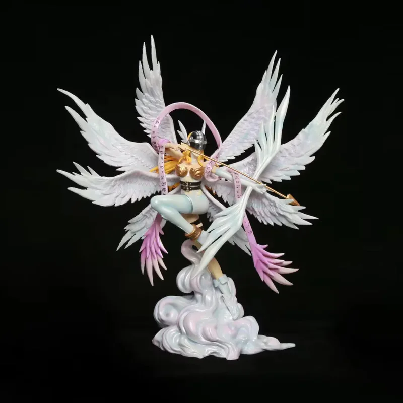 

In-Stock 28cm Digimon Adventure Anime Figure Angewomon Yagami Hikari Childhood Goddess Exquisite Desktop Ornaments