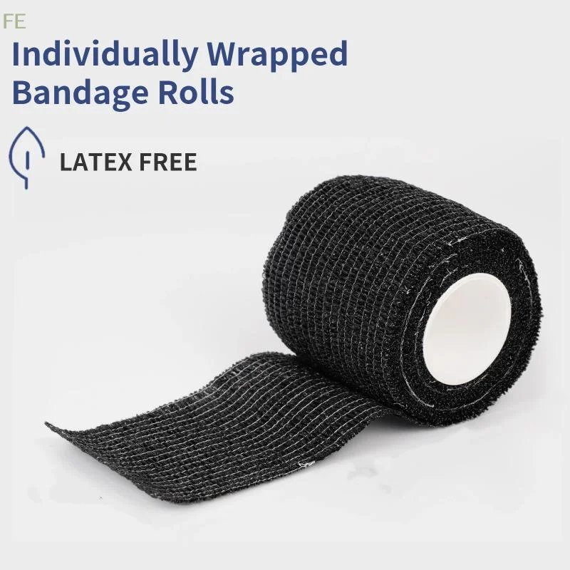 Self Adhesive Bandage Breathable Cohesive Bandage Rolls Elastic Self-Adherent Tape For Sports Wrist Ankle Tape Non Woven Tape