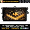 Toyota Corolla E140/150 용 Android 15 차량용 라디오 2007 2008 2009 2010 2011 2012 2013 Qualcomm 헤드 유닛 스테레오 BT DVD 멀티미디어 1