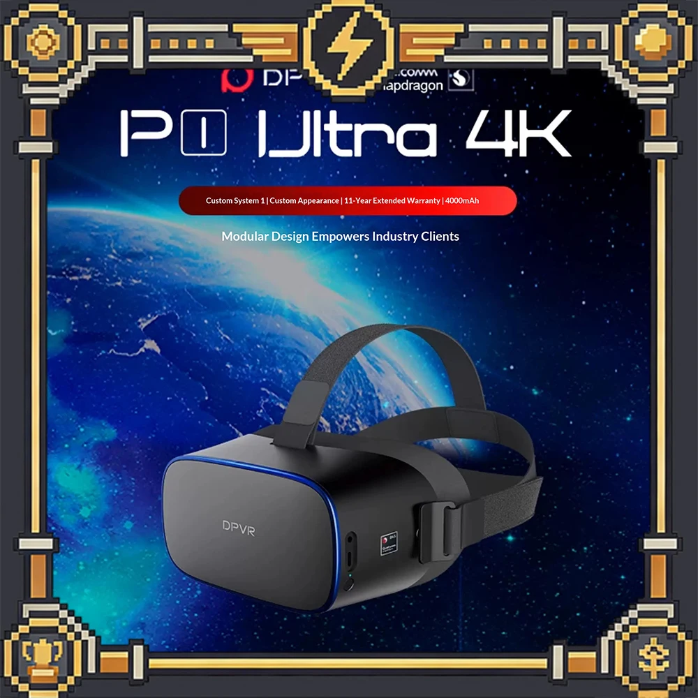 DPVR P1Ultra Standalone VR Game equipment 3D panoramic private cinema Virtual reality intelligent head-mounted VR Glasses