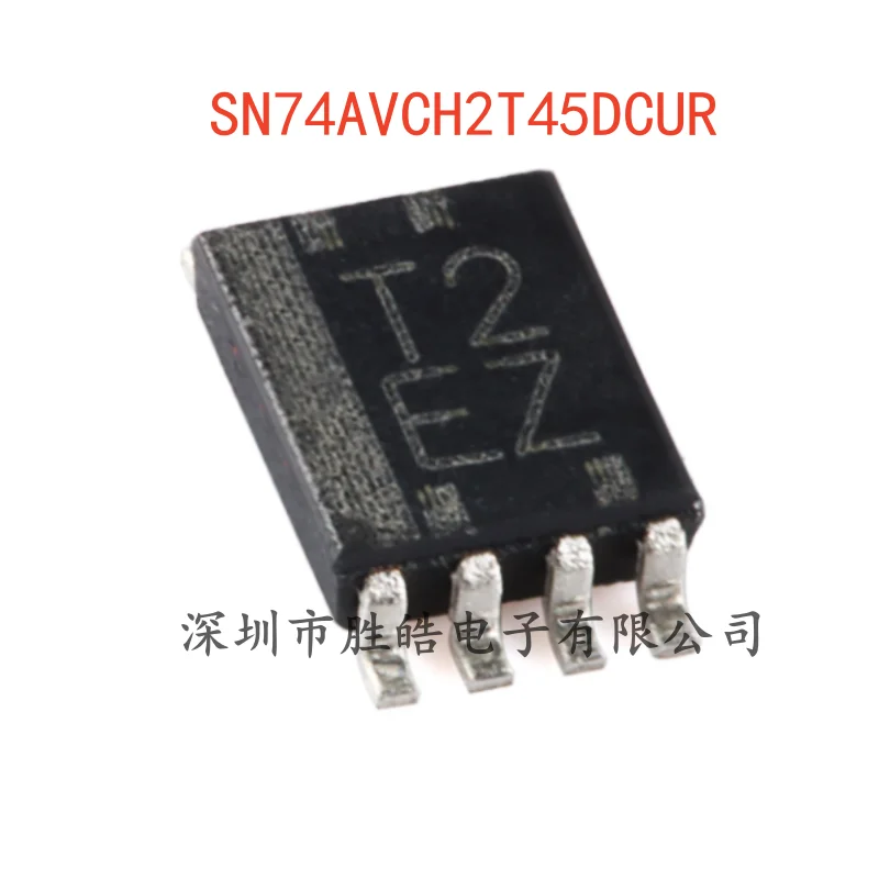 (10PCS)  NEW   SN74AVCH2T45DCUR    74AVCH2T45   Two-Bit Dual Power Bus Transceiver Chip   VSSOP-8   Integrated Circuit