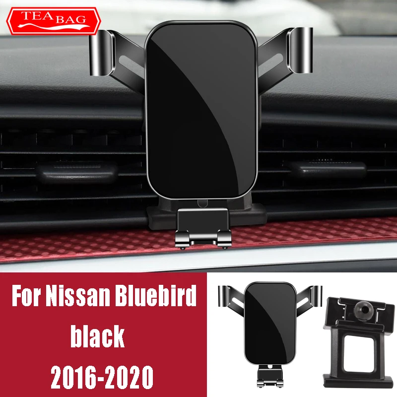 Adjustment Car Phone Holder For Nissan Bluebird 2016 2017 2018 2019 2020 GPS Stand Air Vent Mount Bracket Snap-type Accessories